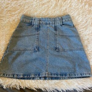 Small, Urban Outfitters mini denim skirt